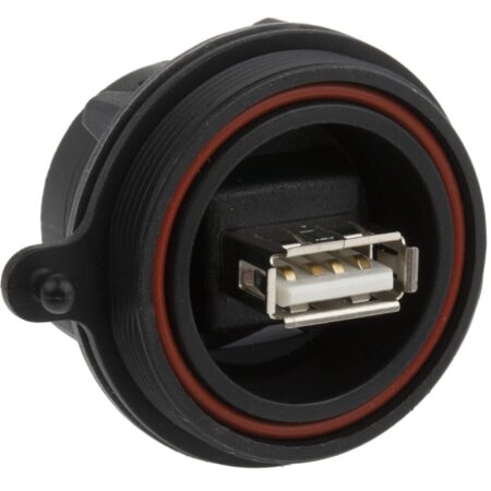 Bulgin, Straight, Panel Mount, Socket Type A 2.0 IP68 USB Connector