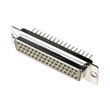 Harting D-Sub Standard 50 Way Through Hole D-sub Connector Socket, 2.76mm Pitch, with 3.05 mounting hole