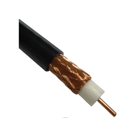 Belden Black Unterminated to Unterminated RG11/U Coaxial Cable, 75 Ω 10.29mm OD 152m
