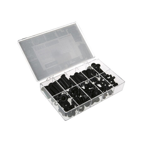 HellermannTyton Black PVC Cable Grommet Kit