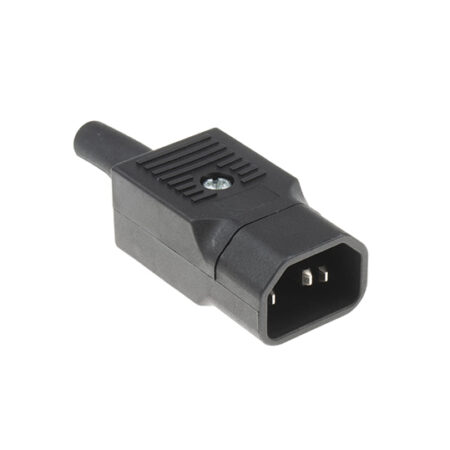 Bulgin C14 Cable Mount IEC Connector Male, 10A, 250 V
