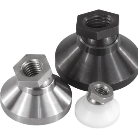 Steel Swivel Leveling Foot With Anti-Slip Plate