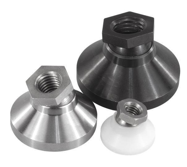 Steel Swivel Leveling Foot With Anti-Slip Plate